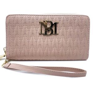 BADGLEY MISCHKA Large Zip around wallet with phone pocket and wristlet NWT